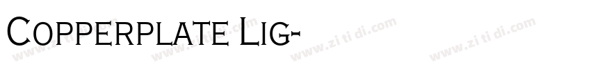 Copperplate Lig字体转换